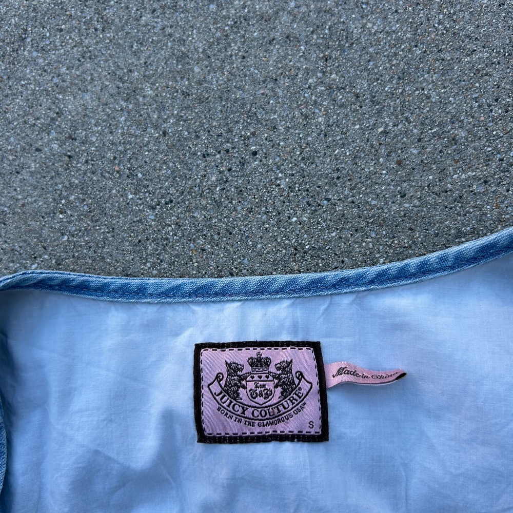 Juicy Couture Women's Blue Denim Jacket Size Small - Picture 8 of 10